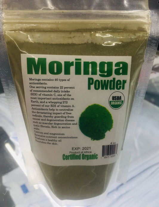 Moringa powder, moringa leaves, moringa seeds, turmeric powder and soursop leaf